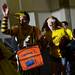 Michigan students cheer as they file into the Georgia Dome before the Final Four in Atlanta on Saturday, April 6, 2013. Melanie Maxwell I AnnArbor.com